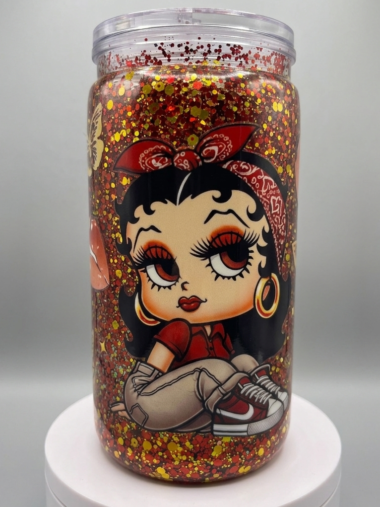 16oz Premade Snowglobe Tumbler