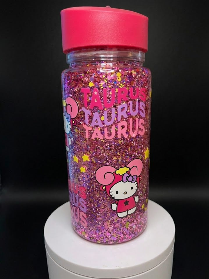 10 oz Premade kids snow globe tumbler