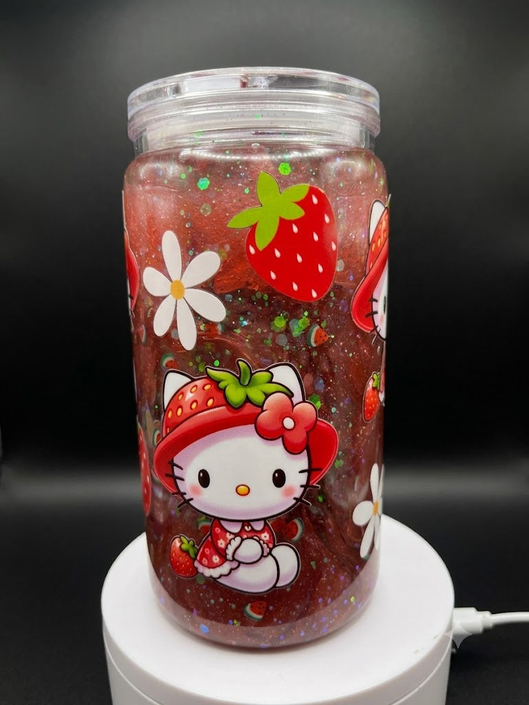 16oz Premade mica lava drip