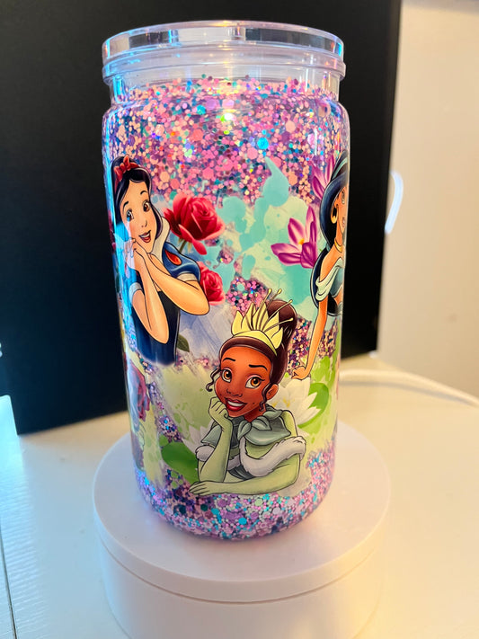 16oz premade snow globe tumbler
