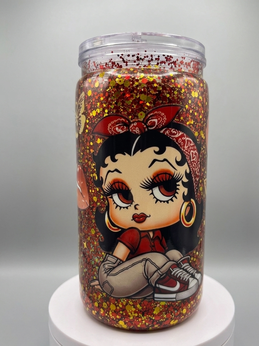 16oz Premade Snow globe Tumbler