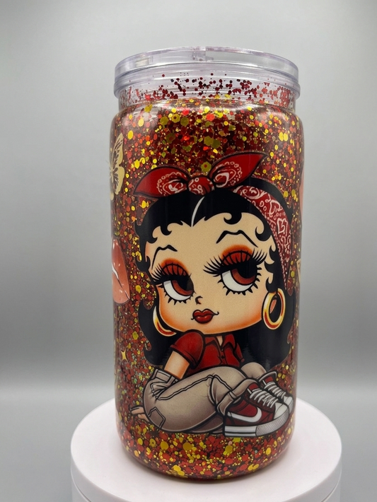16oz Premade Snow globe Tumbler