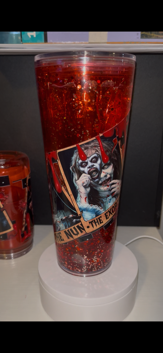 24oz Blood drip lava Tumbler