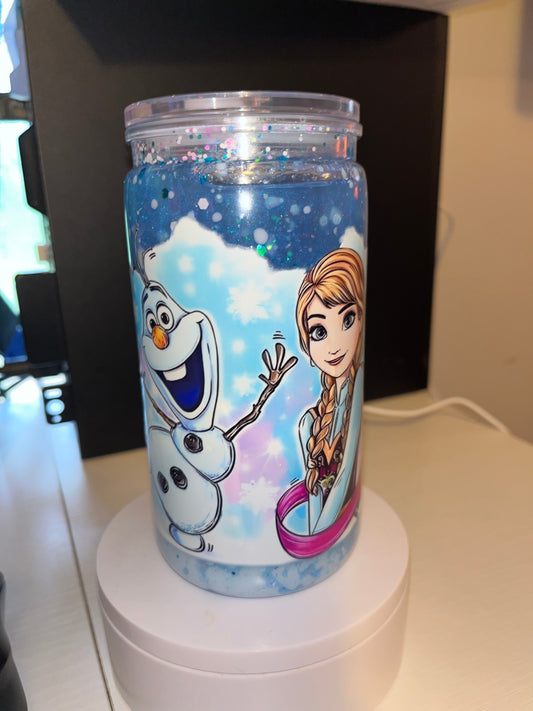 16oz Premade Snowglobe Tumbler