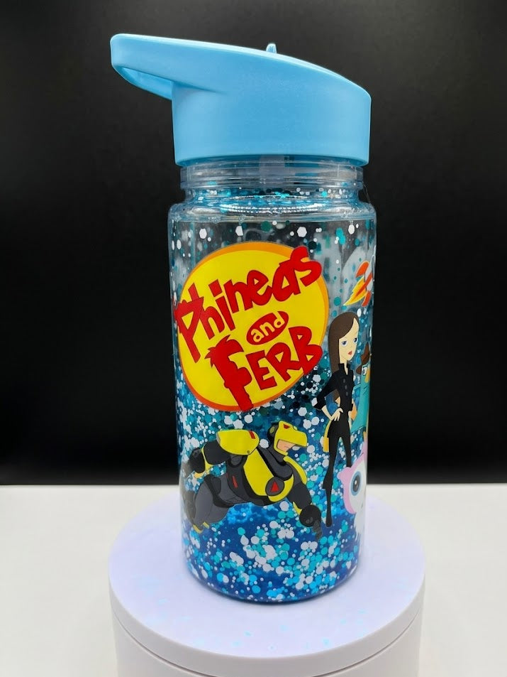 10 oz Premade kids snow globe tumbler
