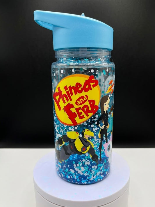 10 oz Premade kids snow globe tumbler