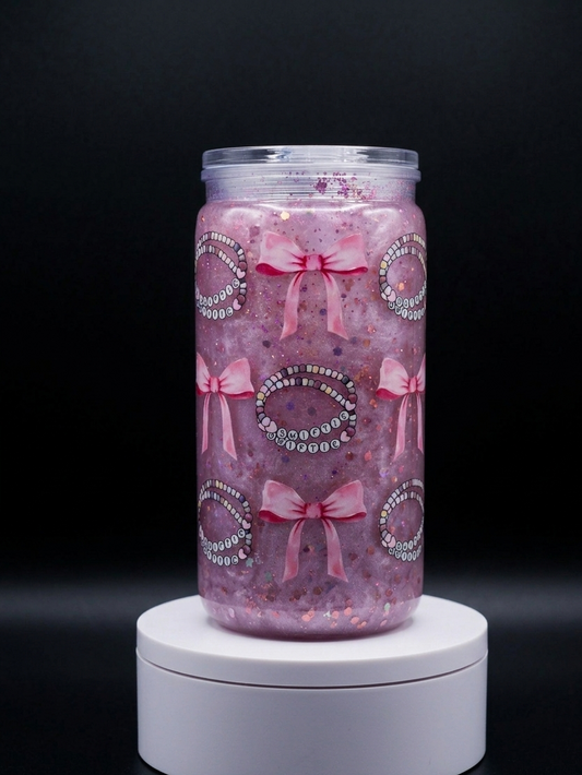 16oz Premade Snow Globe Tumbler