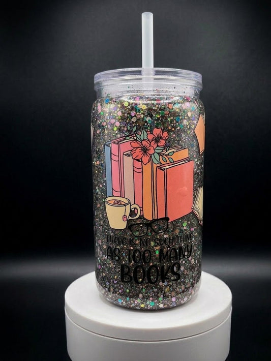 16oz Premade Snow Globe Tumbler